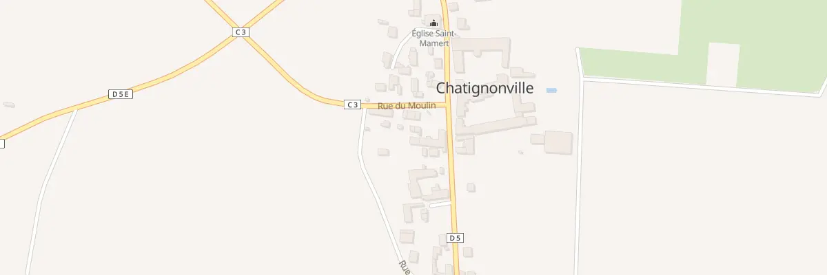 Plan du 3 Rue des Jardins à Chatignonville