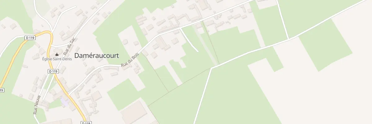 Plan du 16 Rue du Bois à Daméraucourt