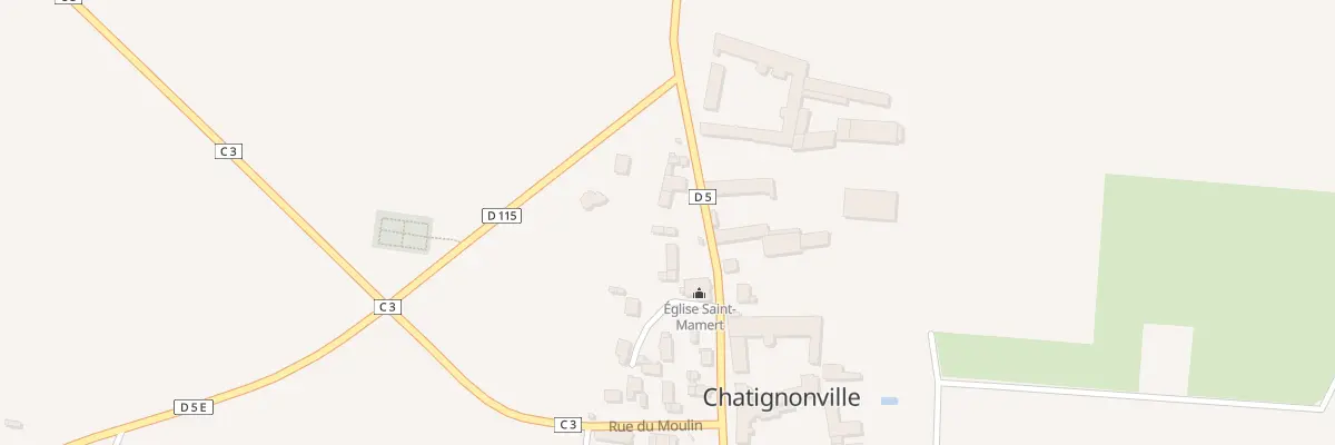Plan du 4 Grande Rue à Chatignonville