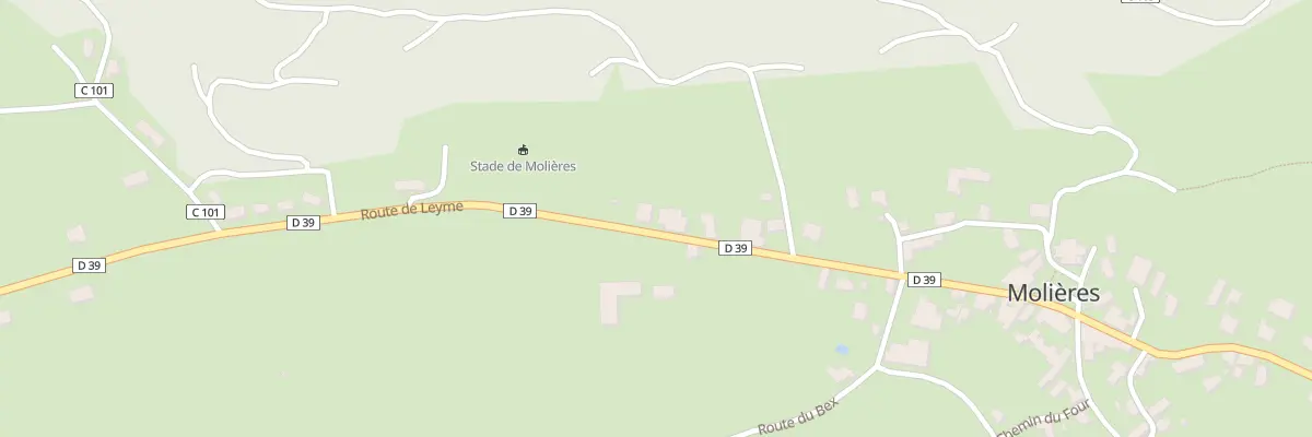 Plan du 5001 Molieres à Molières