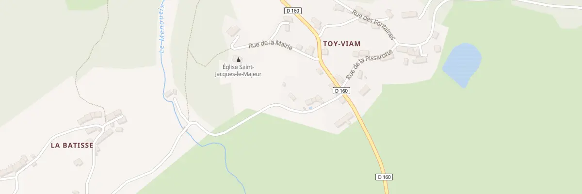 Plan du 4 Rue du Menoueix à Toy-Viam