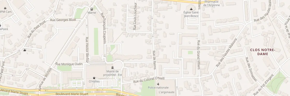 Plan du 13 Rue de Reims à Orléans