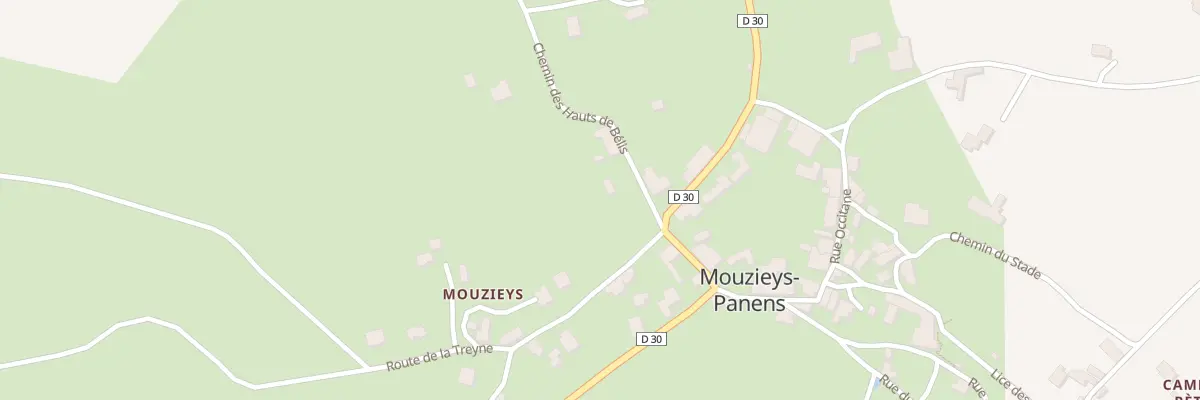 Plan du 1 Che des Hauts de Belis à Mouzieys-Panens