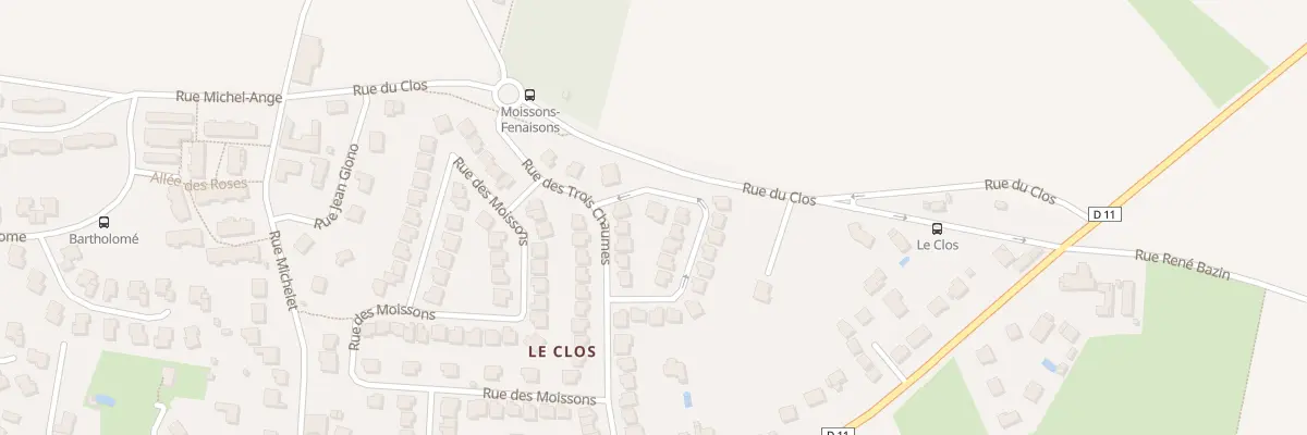 Plan du 11 Rue des Fenaisons à Plaisir