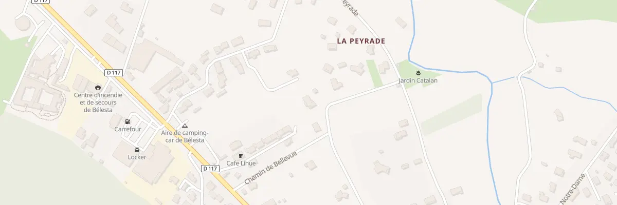 Plan du 6 Imp Bellevue à Bélesta