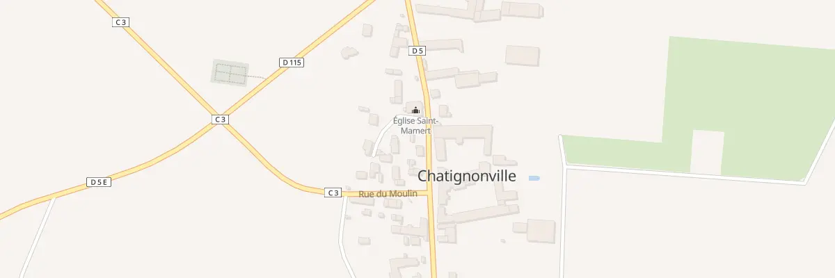 Plan du 10 Gr Grande Rue à Chatignonville