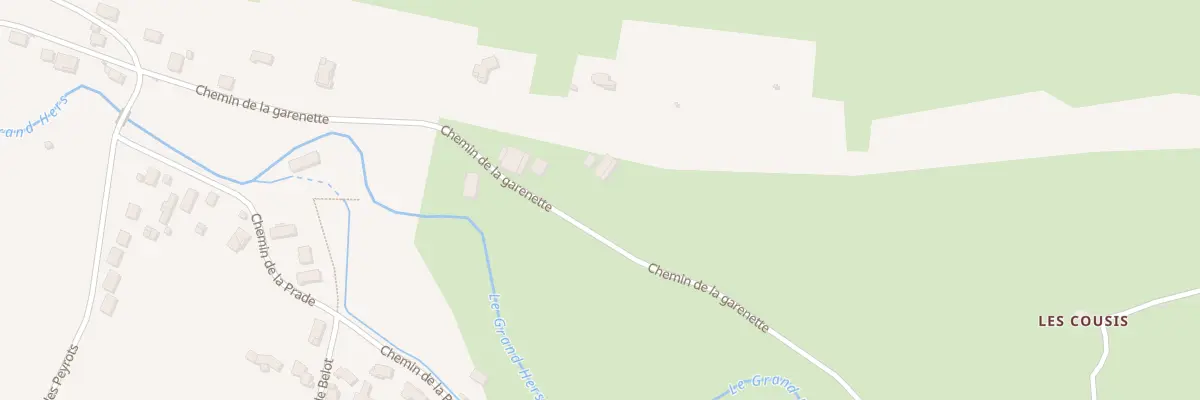 Plan du 5009 Che de la Garennette à Bélesta