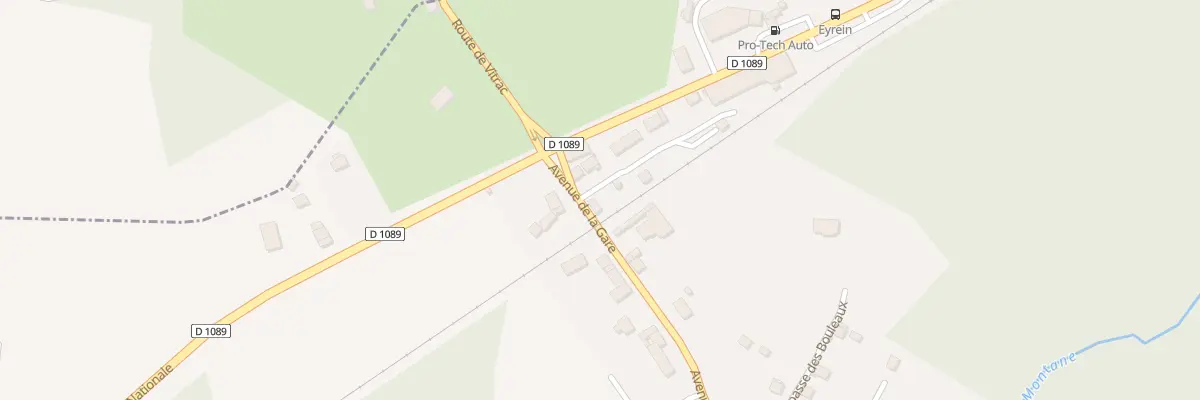 Plan du 1 Av de la Gare à Eyrein