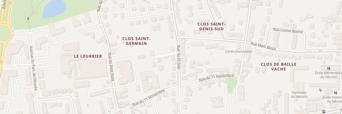 Plan du 33A Rue du Fil Soie à Orléans