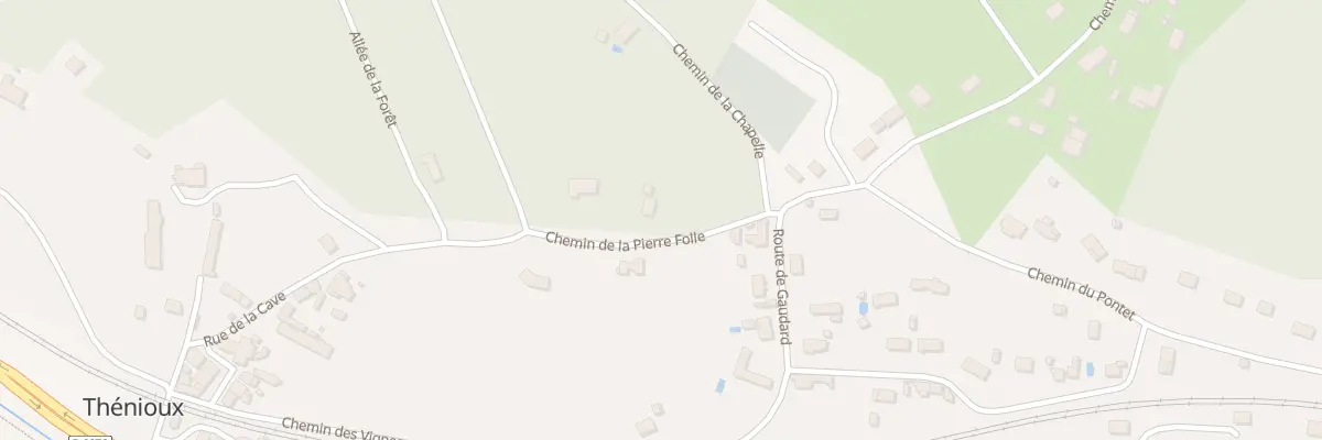 Plan du 3 Che de la Pierre Folle à Thénioux