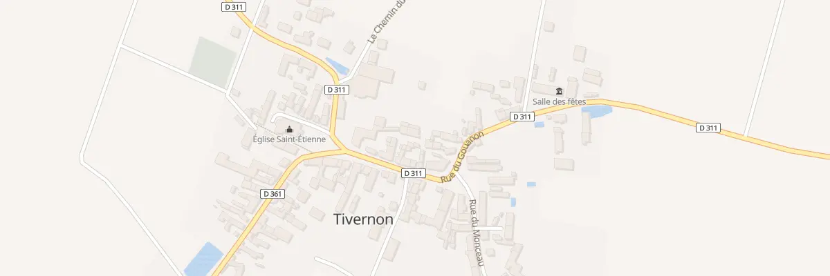 Plan du 5040 Le Bourg à Tivernon