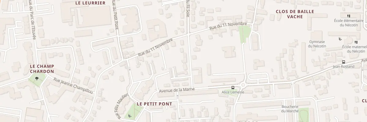 Plan du 7 Rue du Fil Soie à Orléans
