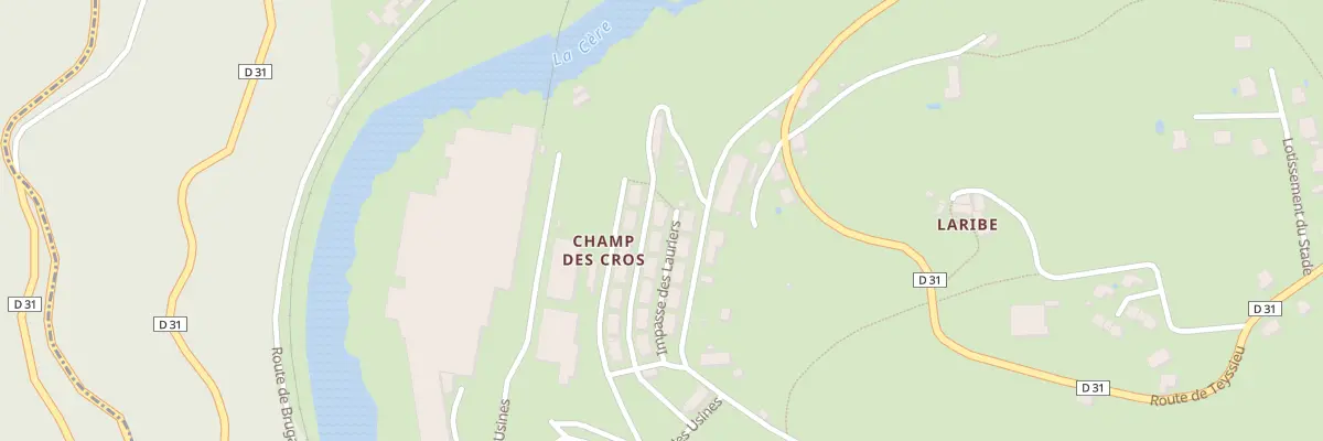 Plan du 5043 Champ des Cros à Laval-de-Cère