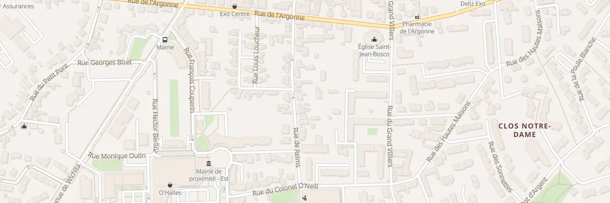 Plan du 18 Rue de Reims à Orléans
