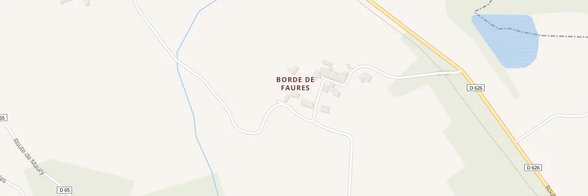Plan du 72 Borde des Faures à Roumengoux