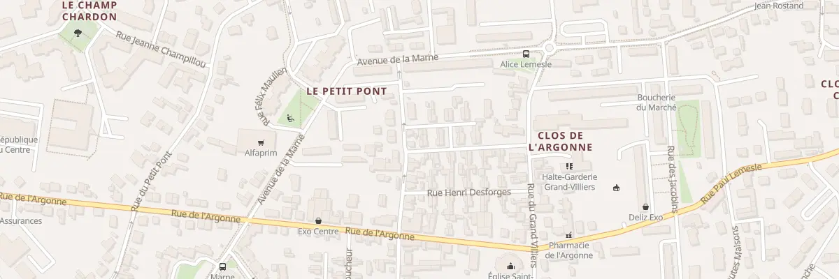 Plan du 3 Rue du Champ Bourgeois à Orléans