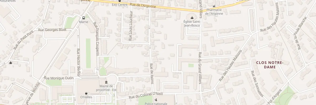 Plan du 16 Rue de Reims à Orléans