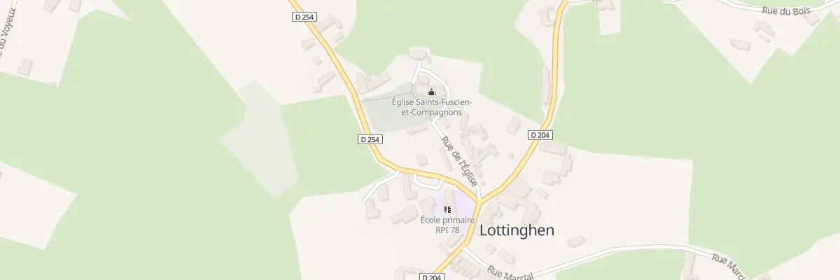 Plan du 3 Rue de l’Eglise à Lottinghen
