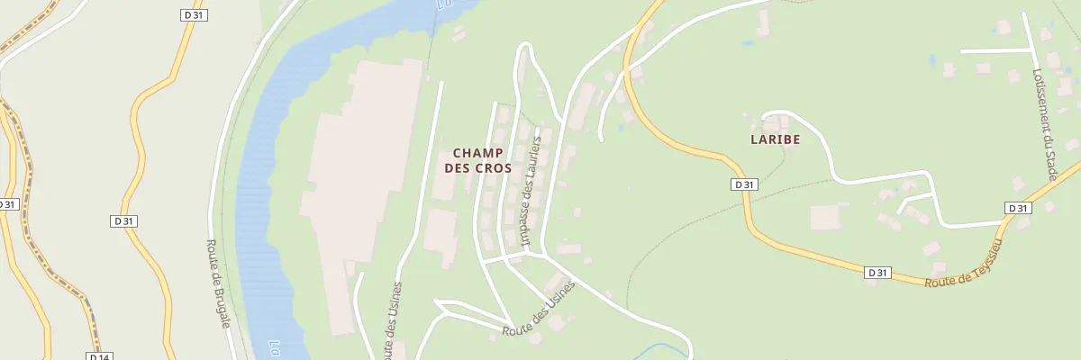 Plan du 174 Rte de Lavaur à Laval-de-Cère