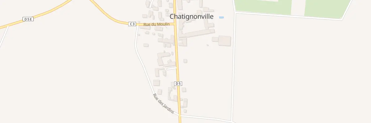 Plan du 15 Gr Grande Rue à Chatignonville