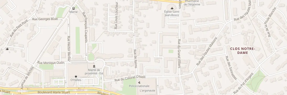 Plan du 10 Rue de Reims à Orléans