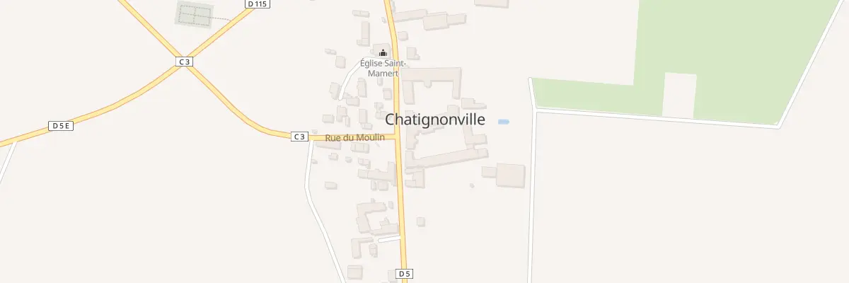 Plan du 11 Gr Grande Rue à Chatignonville