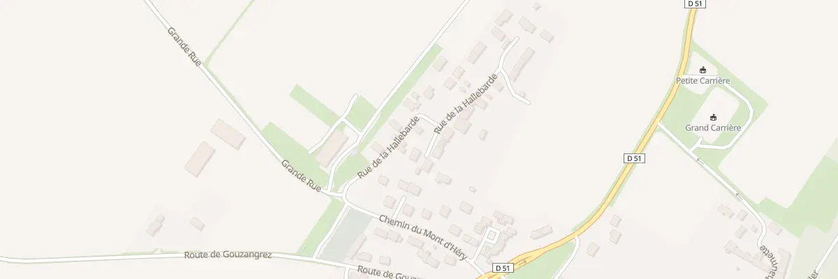 Plan du 4 All de la Hallebarde au Perchay