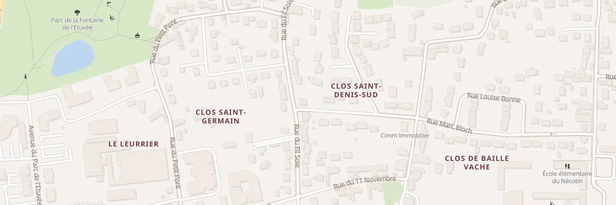 Plan du 44 Rue du Fil Soie à Orléans