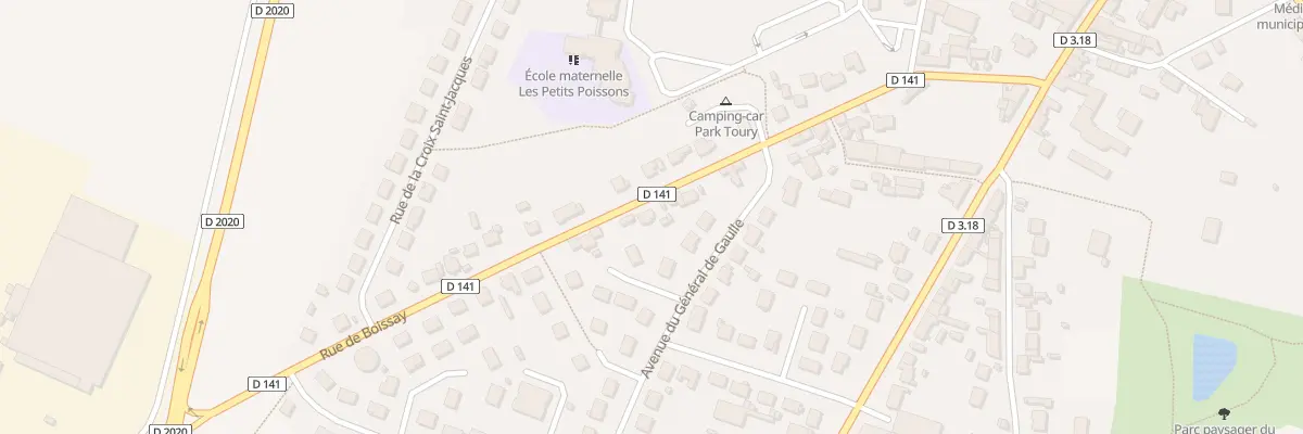 Plan du 23 Rue de Boissay à Toury