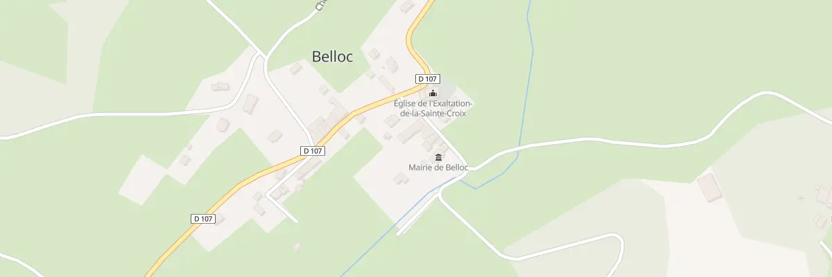 Plan du 8 Le Village à Belloc