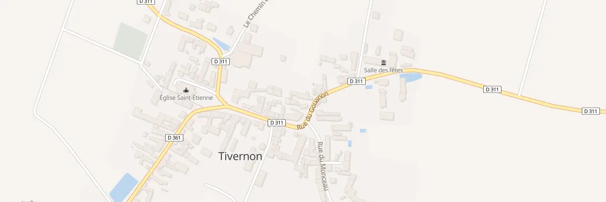 Plan du 7 Rue du Gouanon à Tivernon