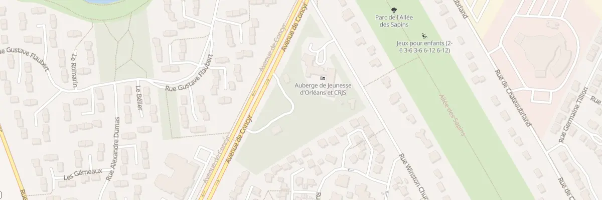 Plan du 16 Rue du Clos des Ombrages à Orléans