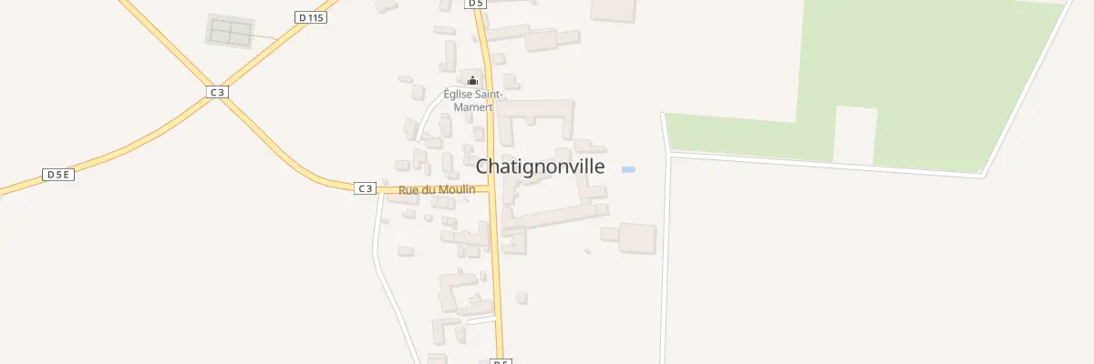Plan du 11 Gr Grande Rue à Chatignonville