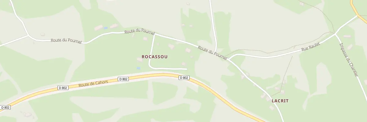 Plan du 5087 Rocassou et Lacrit à Cambes