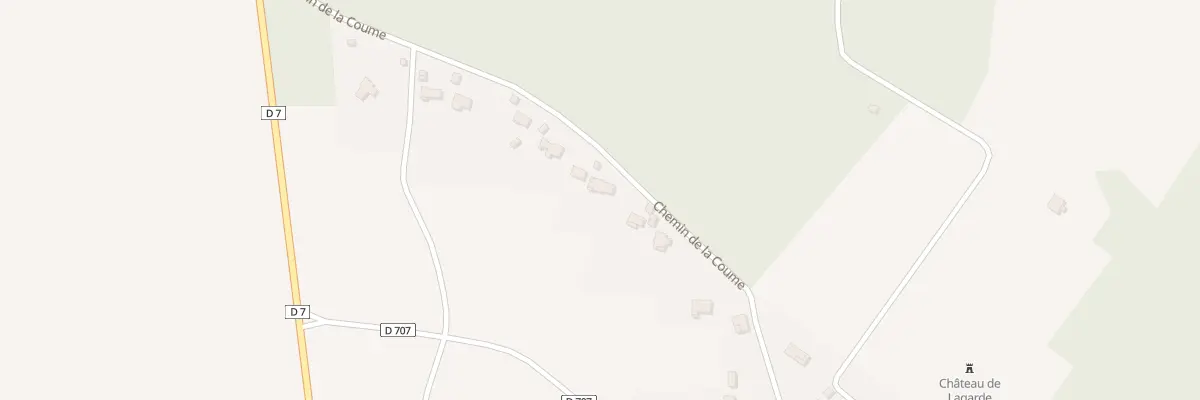 Plan du 12 Che de la Coume à Lagarde