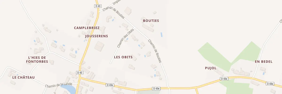 Plan du 9000 Chem de Bouties à Roumens