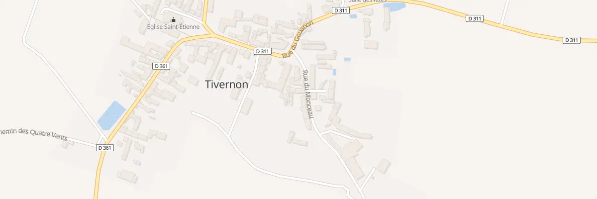 Plan du 6 Rue du Monceau à Tivernon
