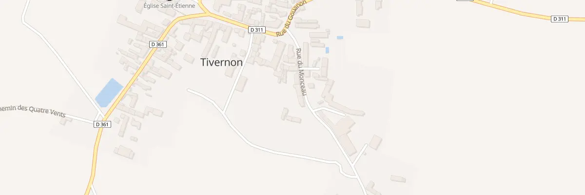 Plan du 8 Rue du Monceau à Tivernon