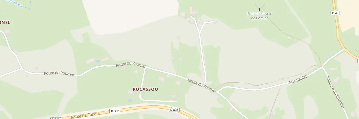Plan du 90 Rte du Pournel à Cambes
