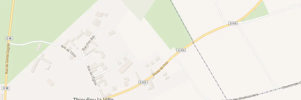 Plan du 11 Rte de Poix à Thieulloy-la-Ville