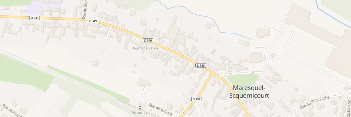 Plan du 111 Rte de Montreuil à Maresquel-Ecquemicourt