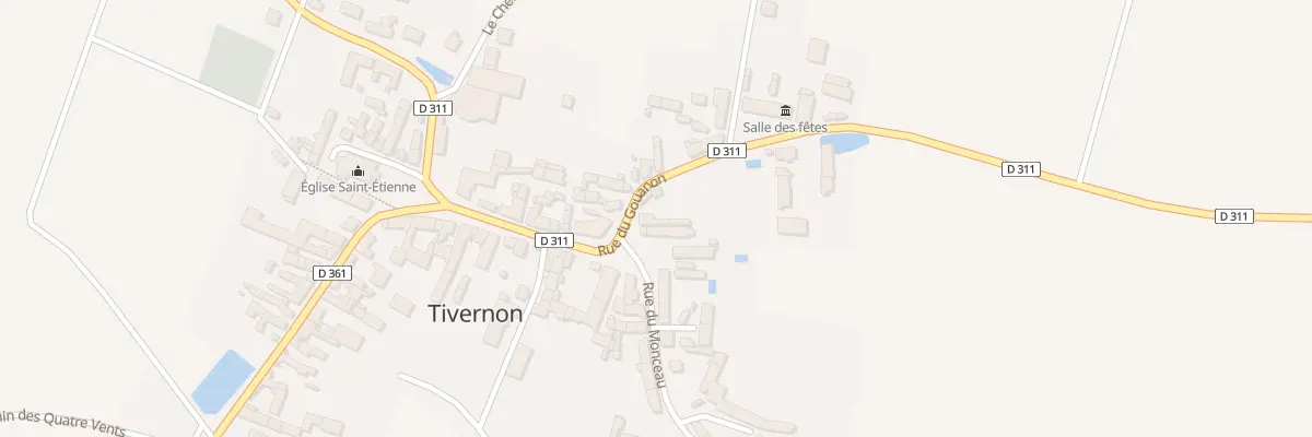 Plan du 5014 Le Bourg à Tivernon