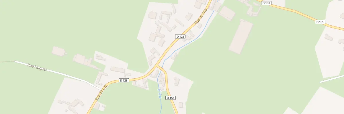 Plan du 1 Rue Neuve à Bourthes