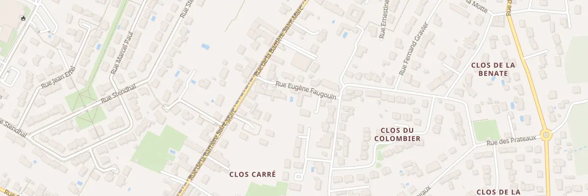 Plan du 8 Rue Eugène Faugouin à Orléans