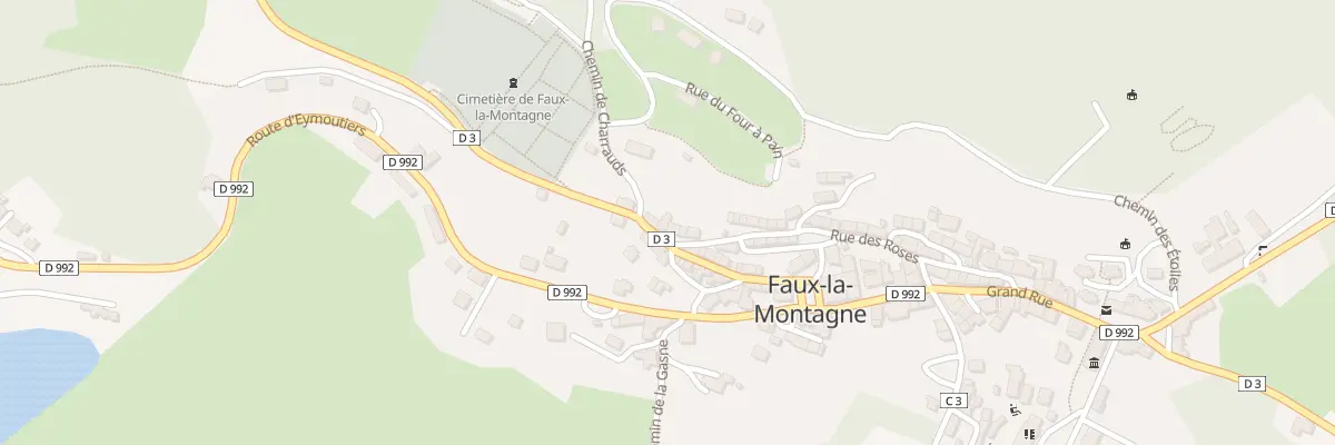 Plan du 22 Rte de Plazanet à Faux-la-Montagne
