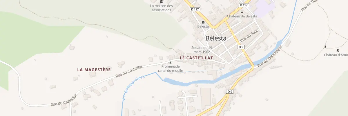 Plan du 25 Rue du Casteillat à Bélesta