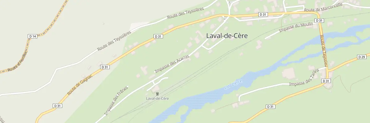 Plan du 139 Rte de Brugale à Laval-de-Cère