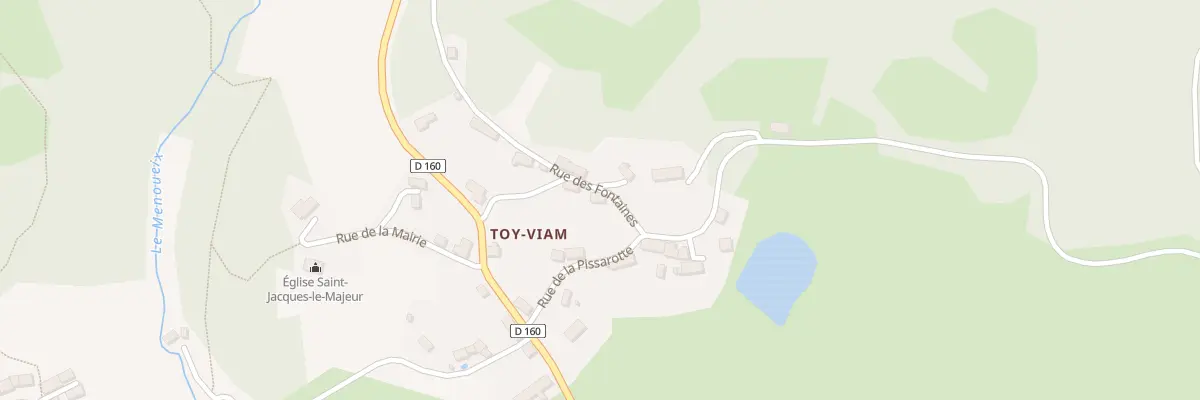 Plan du 5021 Le Pradel à Toy-Viam