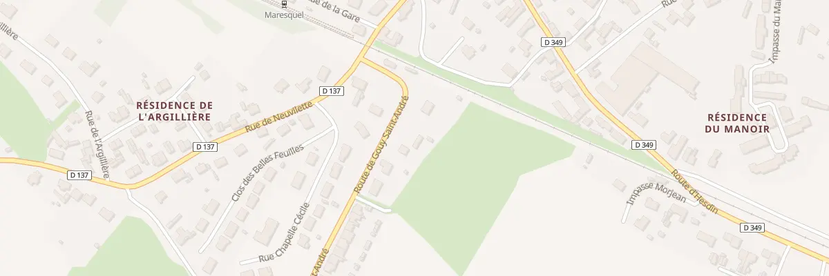 Plan du 79B Rte de Gouy Saint Andre à Maresquel-Ecquemicourt