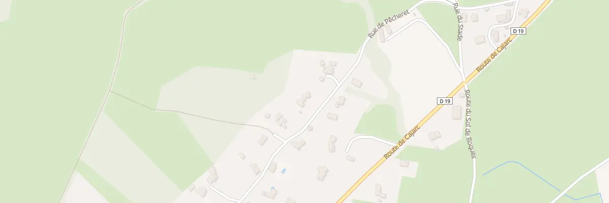 Plan du 5851F Pecheret à Béduer